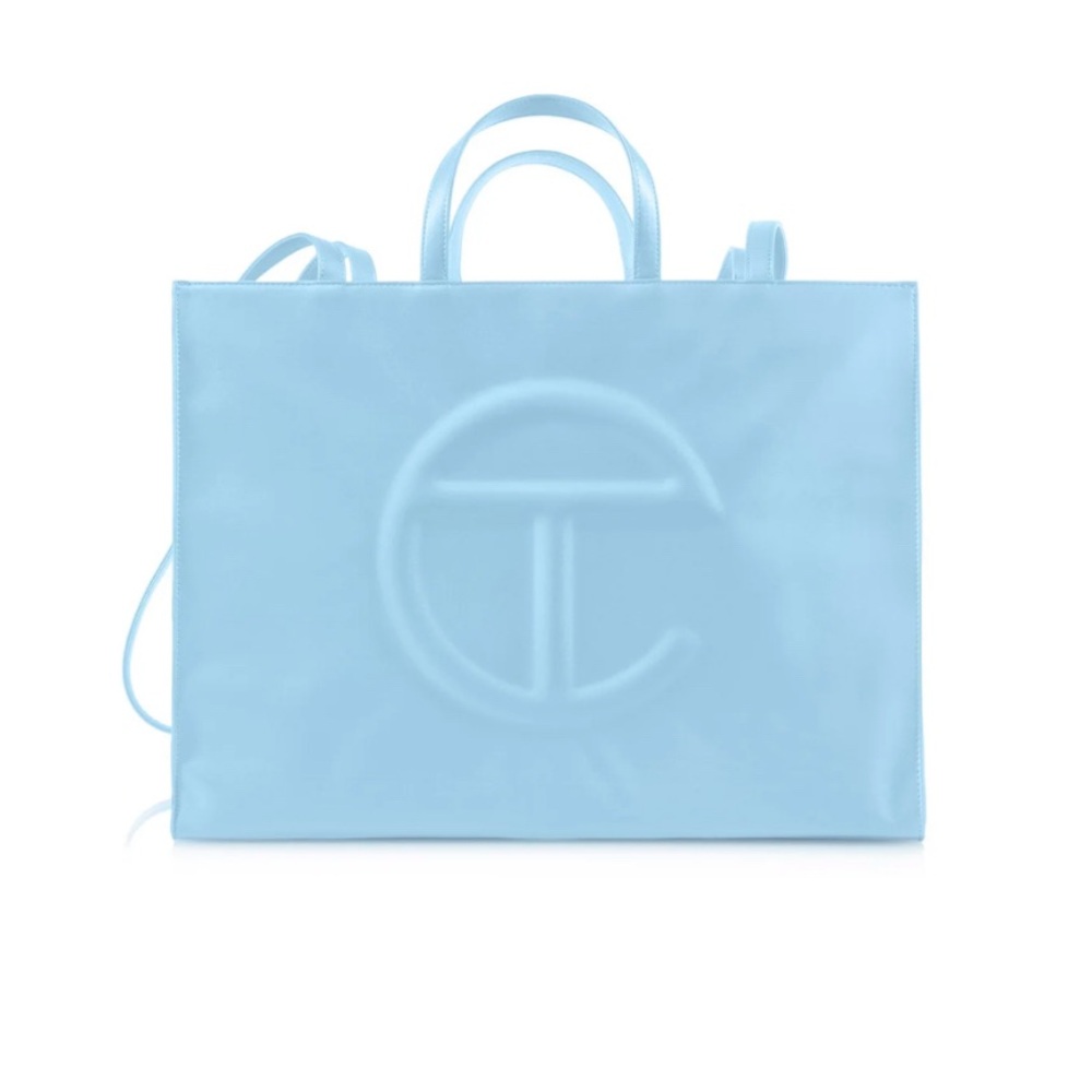 Telfar Blue Tote Bag Modern Minimalist Design